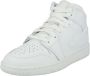 Nike Air Jordan 1 Mid (GS) Triple White 554725 - Thumbnail 2