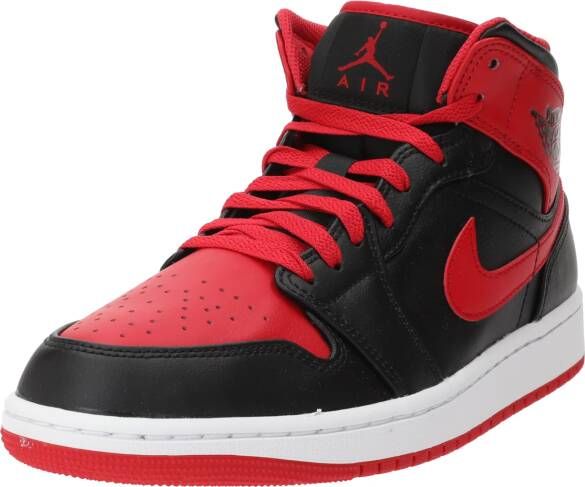 Jordan Air 1 Mid Basketball Schoenen black fire red white maat: 44.5 beschikbare maaten:44.5 - Foto 4
