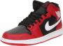 Nike Air Jordan 1 Mid Heren Sneakers “ Rood Zwart Wit Doos zonder deksel - Thumbnail 2