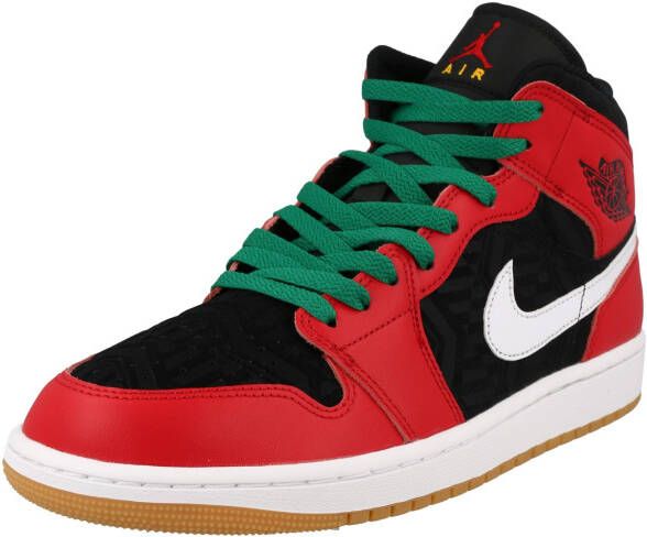 Jordan Air 1 Mid Se Black Fire Red-White-Malachite - Foto 4