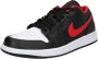 Jordan Air 1 Low Basketball Schoenen black fired red white maat: 42 beschikbare maaten:42 44.5 45 - Thumbnail 3