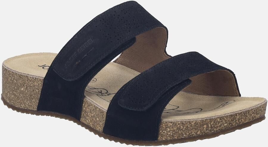 Josef Seibel Dames slippers Klittenband verstelbaar Tonga 71 78571 380 100 Zwart - Foto 4