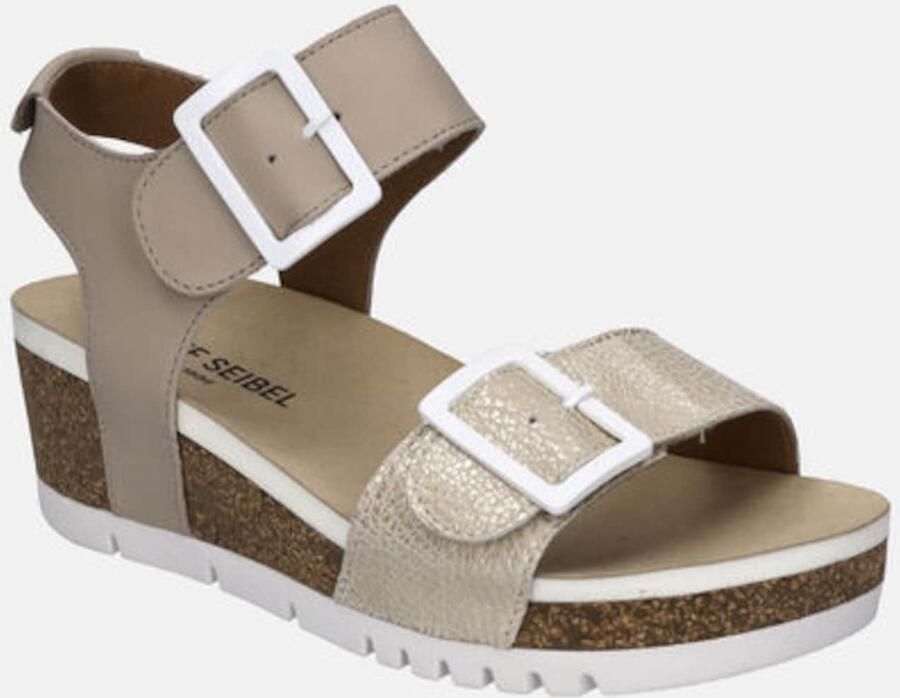 Josef Seibel QUINN~02~~~~~~~~~~~~~~~~~~~~~~ Sandalen met hak Dames Sandalen Wit beige - Foto 4