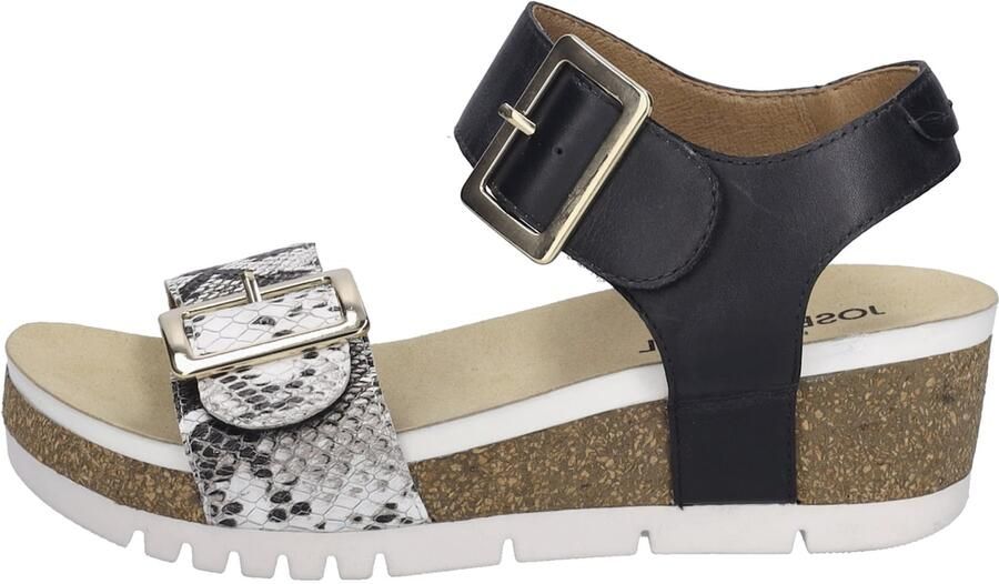 Josef Seibel QUINN~02~~~~~~~~~~~~~~~~~~~~~~ Sandalen met hak Dames Sandalen Zwart
