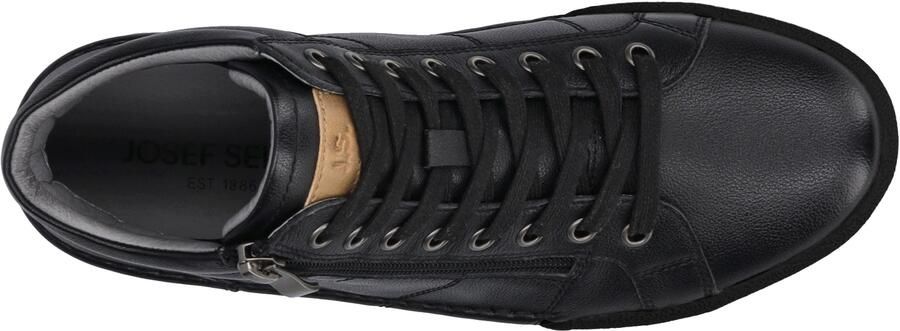 Josef Seibel CLAIRE~11~~~~~~~~~~~~~~~~~~~~~ Hoge sneakers Veterlaarzen Dames veterschoenen Dames sneakersHalf-hoge schoenenPopulaire damesschoenen Josef Zwart - Foto 4