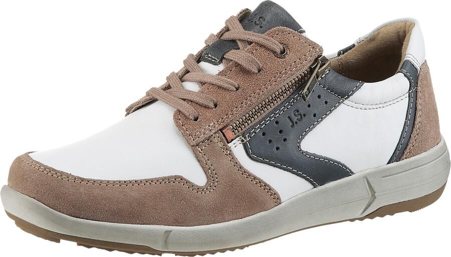 Josef Seibel ENRICO 20 Vrije tijdsschoenen Heren veterschoen Heren sneakersPopulaire herenschoenen JosefCasual Wit beige - Foto 2