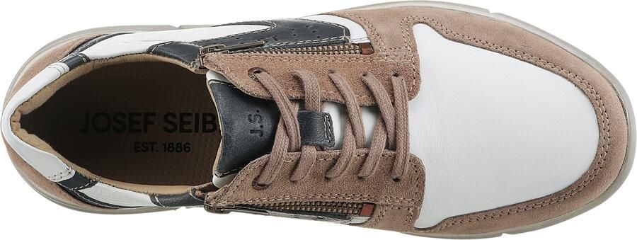 Josef Seibel ENRICO 20 Vrije tijdsschoenen Heren veterschoen Heren sneakersPopulaire herenschoenen JosefCasual Wit beige - Foto 5