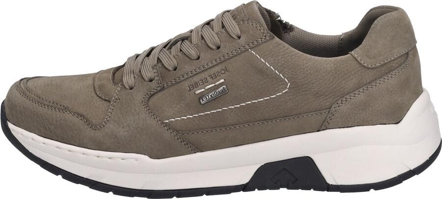 Josef Seibel Taupe Leren Sneaker met TopdryTex Gray Heren