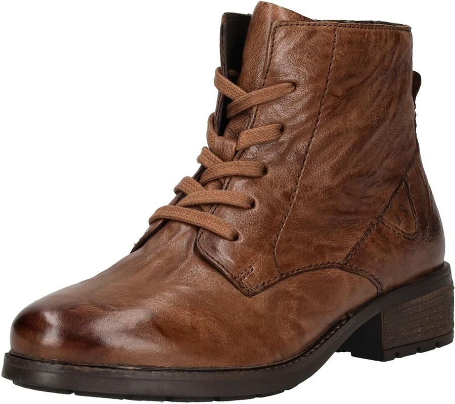 Josef Seibel KATE 17 Hoge sneakers Veterboots Dames veterschoenen Dames sneakersHalf-hoge schoenen Cognac - Foto 3