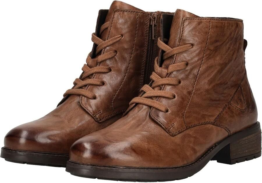 Josef Seibel KATE 17 Hoge sneakers Veterboots Dames veterschoenen Dames sneakersHalf-hoge schoenen Cognac - Foto 8