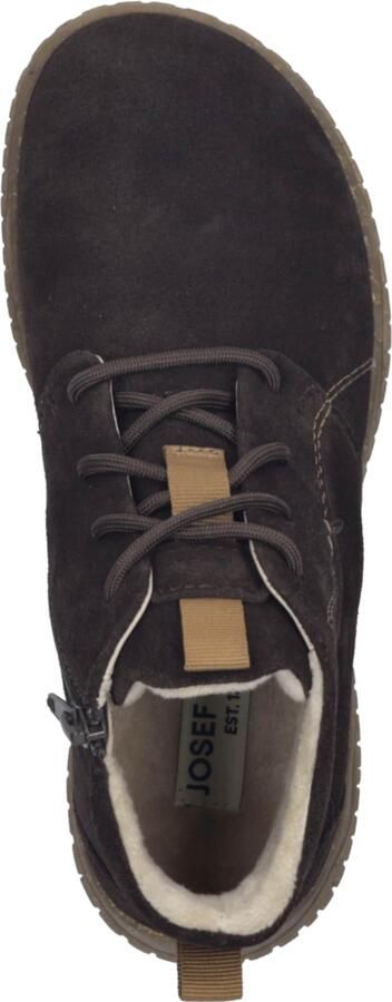Josef Seibel WYNONA 05 Hoge sneakers Veterboots Dames veterschoenen Dames sneakersHalf-hoge schoenenBarefoot Bruin - Foto 7