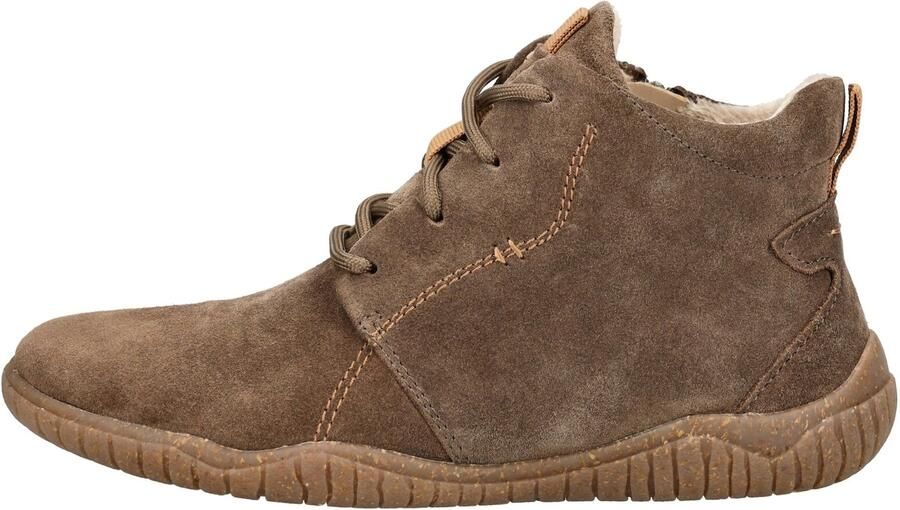 Josef Seibel WYNONA 05 Hoge sneakers Veterboots Dames veterschoenen Dames sneakersHalf-hoge schoenenPopulaire damesschoenen JosefBarefoot Taupe - Foto 12