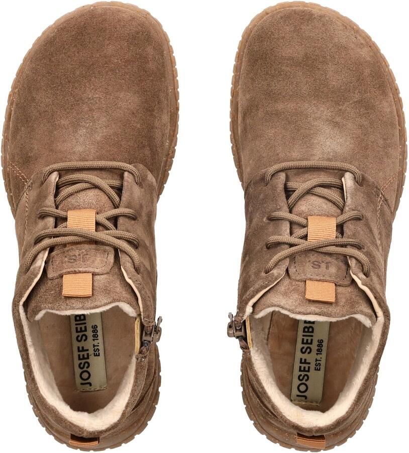 Josef Seibel WYNONA 05 Hoge sneakers Veterboots Dames veterschoenen Dames sneakersHalf-hoge schoenenPopulaire damesschoenen JosefBarefoot Taupe - Foto 4