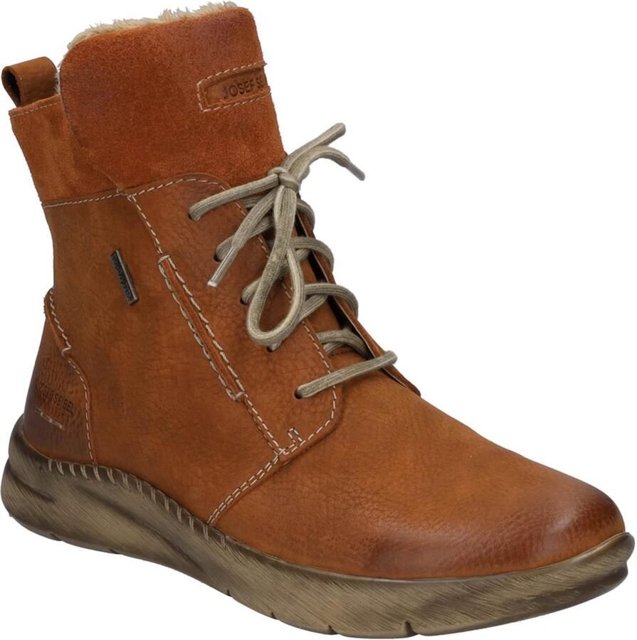 Josef Seibel CONNY 53 Volwassenen Veterlaarzen Hoge sneakers Dames veterschoenenHalf-hoge schoenen Oranje - Foto 2