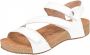 Josef Seibel TONGA 25 Volwassenen Sandalen met hakDames Sandalen Kleur: Wit beige - Thumbnail 4