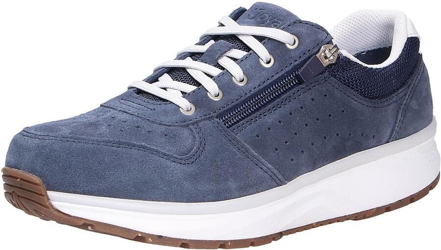 Joya DYNAMO ZIP D. Blue JY054A Blauwe sneaker met schokdempende PU zolen wijdte H