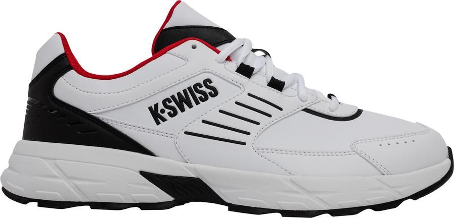 K-Swiss Heren Sneaker Fario LTH Trainer 04778-122-M White Black Marsred - Foto 2