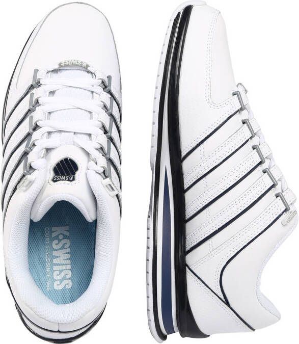 K-Swiss Rinzler Herren Leer Sneakers Sportschoenen Schoenen Wit 01235-139-M - Foto 6