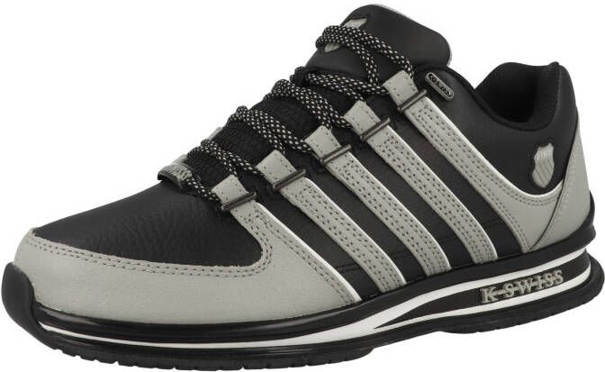 K-Swiss Rinzler Leather Heren Sneakers Schoenen Leer Zwart-Grijs 01235-079-M - Foto 4