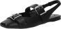 Karl Lagerfeld Konnie Double Buckle Sling in zwart - Thumbnail 2