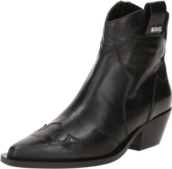 Karl Lagerfeld Boots & laarzen Kansas Short Zip Boot in zwart