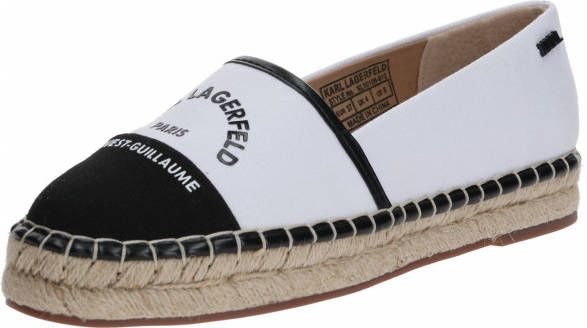 Karl Lagerfeld Espadrilles Kamini Maison Slip On Canvas in wit - Foto 4