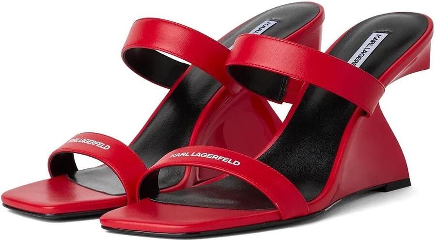 KARL LAGERFELD JEANS Muiltjes rood wit - Foto 4