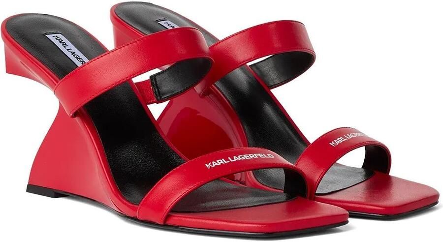 KARL LAGERFELD JEANS Muiltjes rood wit - Foto 5