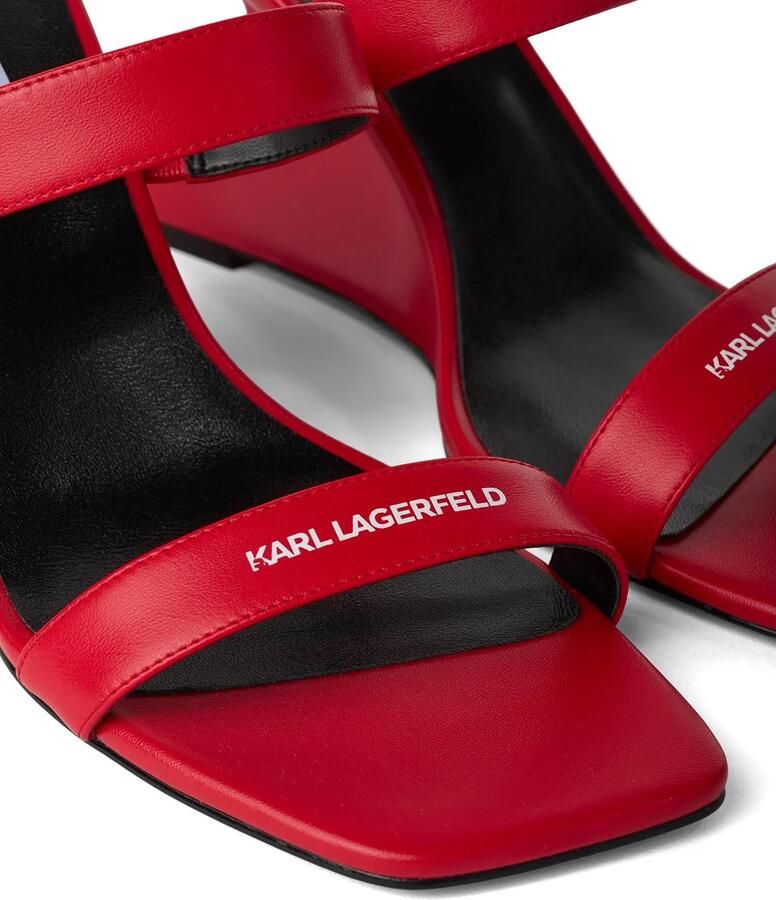 KARL LAGERFELD JEANS Muiltjes rood wit - Foto 2