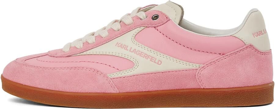 KARL LAGERFELD JEANS Sneakers laag 'Kandidate' lichtroze knalrood wit