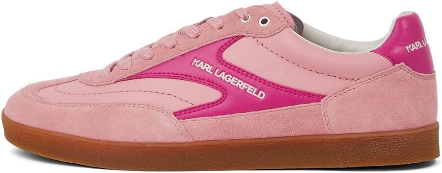 KARL LAGERFELD JEANS Sneakers laag 'Kandidate' pink lichtroze wit