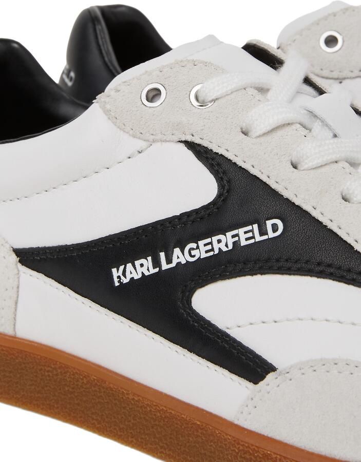 KARL LAGERFELD JEANS Sneakers laag lichtgrijs zwart wit - Foto 2