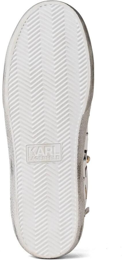 KARL LAGERFELD JEANS Sneakers laag 'Skool State Of Mind' zwart zilver parelwit offwhite - Foto 5