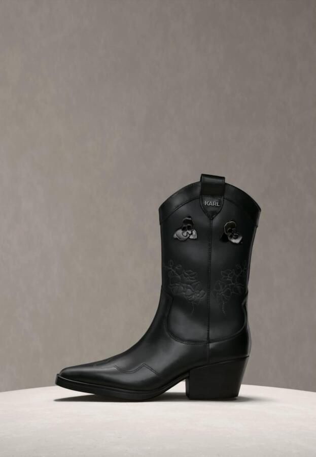 Karl Lagerfeld Cowboylaarzen zwart - Foto 4