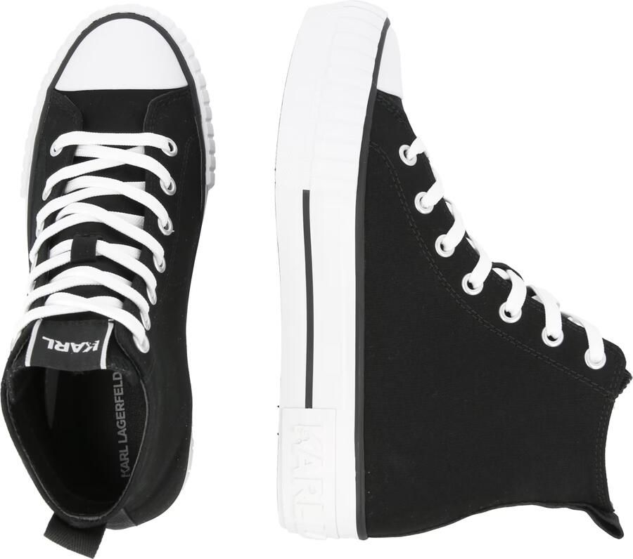 Karl Lagerfeld Sneakers hoog 'KAMPUS MAX' rood zwart wit - Foto 2