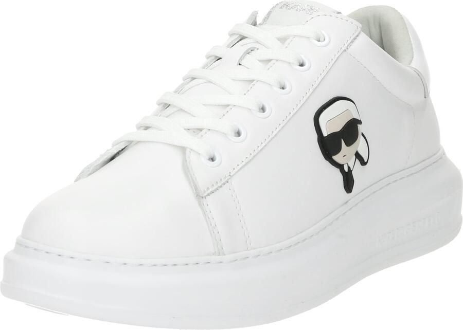 Karl Lagerfeld K Ikonik Kapri Sneakers Vetersluiting Effen Patroon White Heren - Foto 2