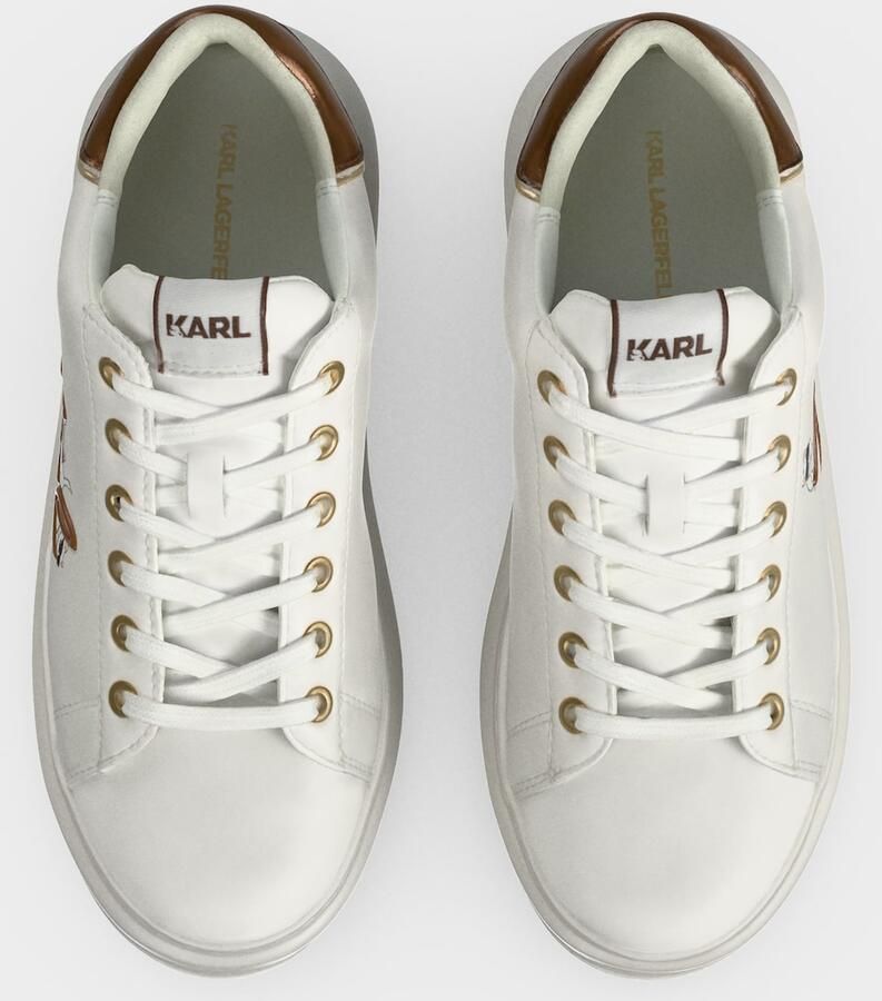 Karl Lagerfeld Sneakers laag brons zwart wit - Foto 2