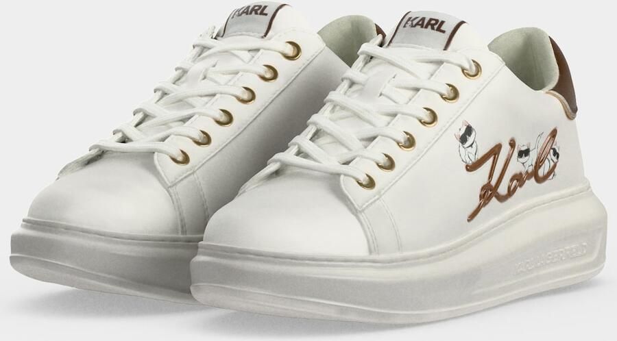 Karl Lagerfeld Sneakers laag brons zwart wit - Foto 4