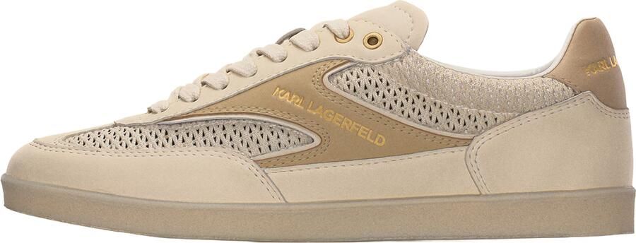 Karl Lagerfeld Sneakers laag bruin cappuccino goud