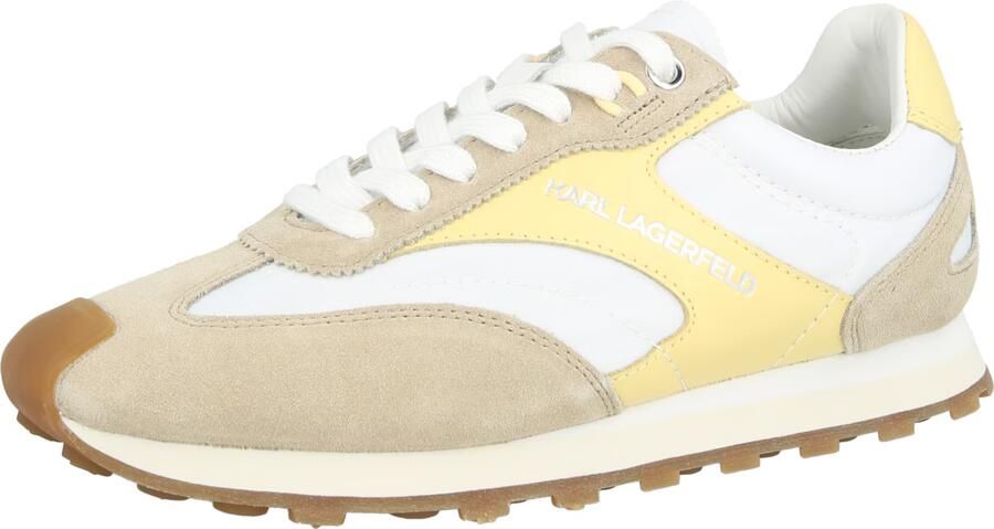 Karl Lagerfeld Sneakers laag camel geel wit