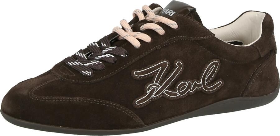 Karl Lagerfeld Sneakers laag donkerbruin wit - Foto 2