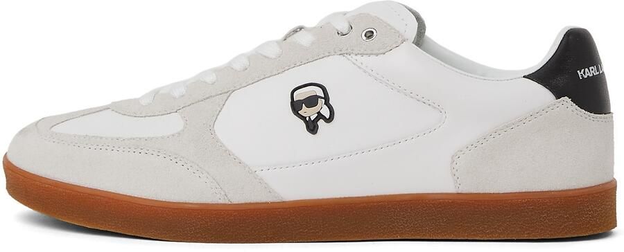 Karl Lagerfeld Sneakers laag 'Ikon Kandidate' lichtgrijs wit