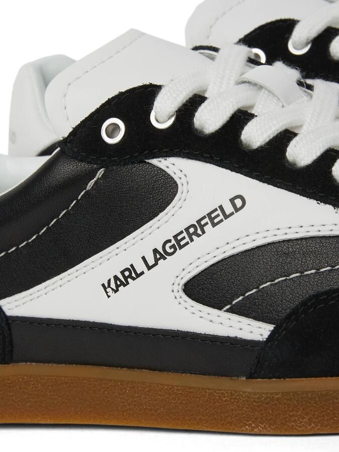 Karl Lagerfeld Sneakers laag 'KANDIDATE NIEDRIGE SPITZEN-SNEAKERS' zwart wit - Foto 3