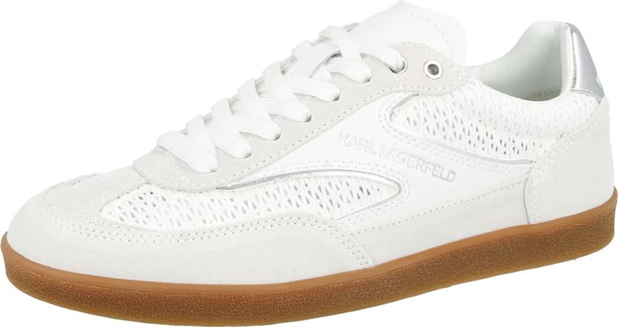Karl Lagerfeld Sneakers laag 'Kandidate' zilver wit offwhite