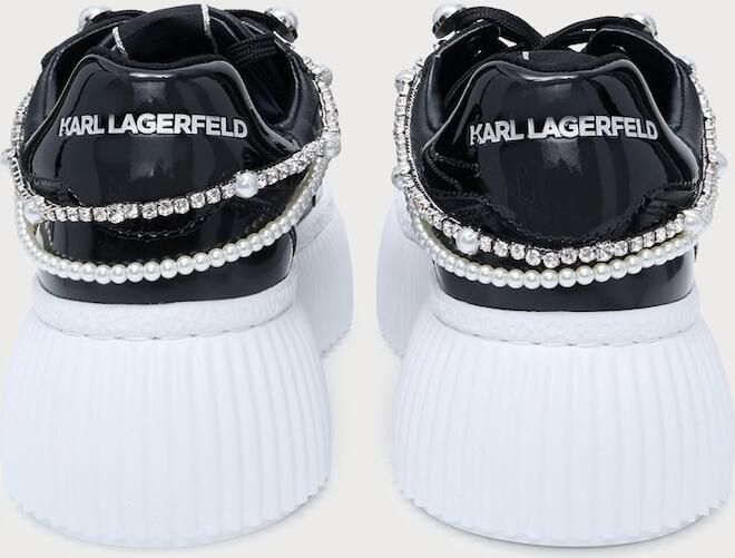 Karl Lagerfeld Sneakers laag 'KREEPER' zwart zilver parelwit - Foto 5