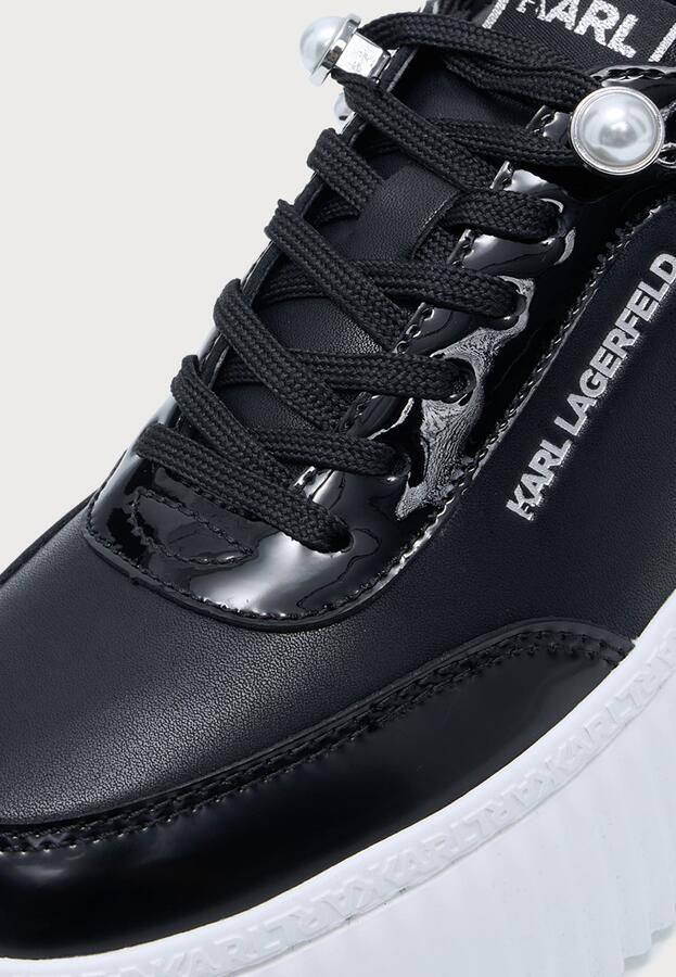 Karl Lagerfeld Sneakers laag 'KREEPER' zwart zilver parelwit - Foto 4