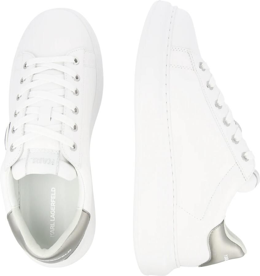 Karl Lagerfeld Sneakers laag lichtbeige zwart zilver wit - Foto 2