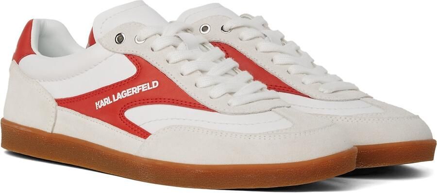 Karl Lagerfeld Sneakers laag rood wit offwhite - Foto 4