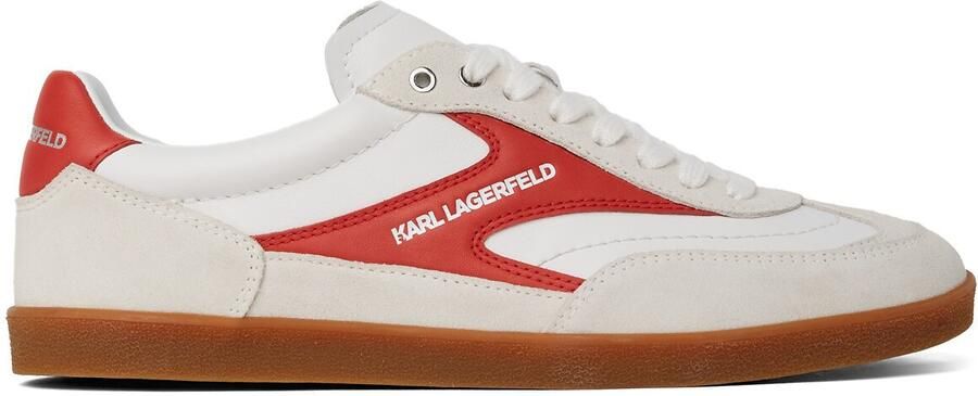 Karl Lagerfeld Sneakers laag rood wit offwhite - Foto 5