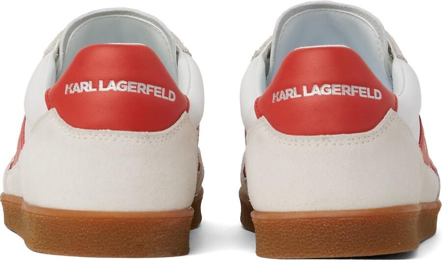 Karl Lagerfeld Sneakers laag rood wit offwhite - Foto 3
